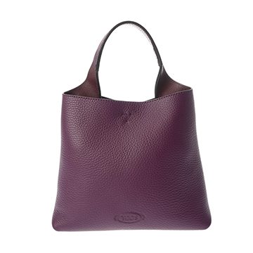 トッズ Tタイムレスマイクロ パープル レザー レディース バッグ 【中古】【bag】