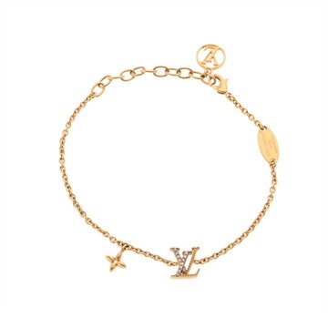 ルイ ヴィトン ブレスレット LV アイコニック ゴールド M00587 メタル/ストラス レディース ジュエリー 【中古】【jewelry】