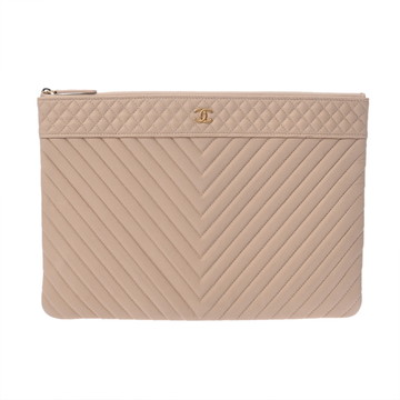 シャネル マトラッセ/Vステッチ Vステッチ ベージュ A69251 キャビアスキン レディース バッグ 【中古】【bag】