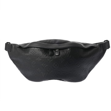 ルイ ヴィトン モノグラムシャドウ ディスカバリー バムバッグ PM ブラック M46036 レザー メンズ バッグ 【中古】【bag】