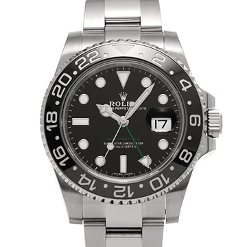 ロレックス GMTマスターII 116710LN ブラック メンズ 時計 【中古】【wristwatch】