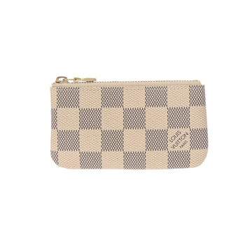 ルイ ヴィトン ダミエアズール ポシェットクレ ホワイト N62659 ダミエキャンバス ユニセックス 財布 【中古】【purse】