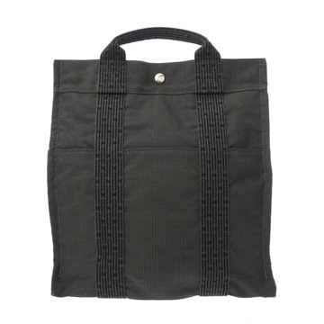 エルメス エールライン アド MM グレー キャンバス ユニセックス バッグ 【中古】【bag】