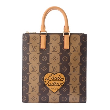 ルイ ヴィトン モノグラムストライプ サックプラ メッセンジャー NIGOコラボ 2WAY ブラウン M45969 モノグラムキャンバス ユニセックス バッグ 【中古】【bag】