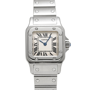 カルティエ サントスガルベ SM W20056D6 シルバー レディース 時計 【中古】【wristwatch】