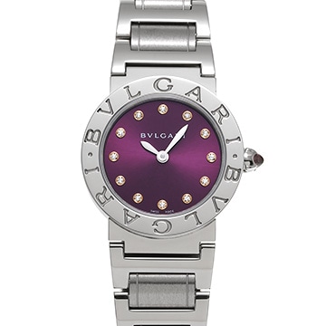 ブルガリ ブルガリブルガリ BBL26S パープル/ダイヤモンド レディース 時計 【中古】【wristwatch】