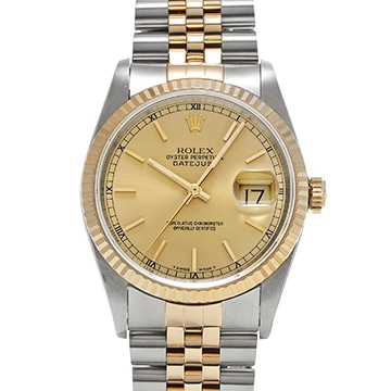 ロレックス デイトジャスト 16233 シャンパン メンズ 時計 【中古】【wristwatch】