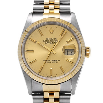ロレックス デイトジャスト 16233 シャンパン メンズ 時計 【中古】【wristwatch】