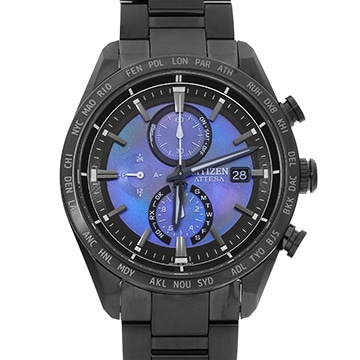 シチズン アテッサ ACT Line HAKUTO-Rエディション AT8285-68Z パープル メンズ 時計 【中古】【wristwatch】