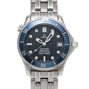 オメガ シーマスター 300 デイト 2551.80 ブルー メンズ 時計 【中古】【wristwatch】