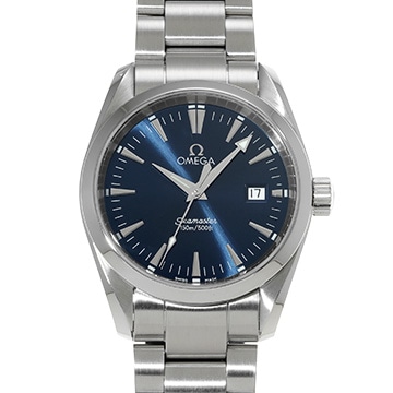 オメガ シーマスター アクアテラ クォーツ 2518.80 ブルー メンズ 時計 【中古】【wristwatch】