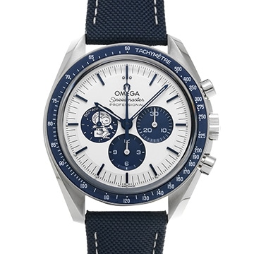 オメガ スピードマスター ムーンウォッチ コーアクシャル マスタークロノメーター シルバー スヌーピーアワード 310.32.42.50.02.001 シルバー/ブルー メンズ 時計 【中古】【wristwatch】