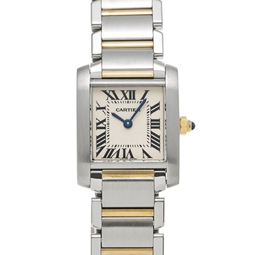 カルティエ タンク フランセーズ SM W51007Q4 シルバー レディース 時計 【中古】【wristwatch】
