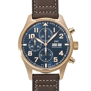 IWC パイロットウォッチ クロノグラフ プティ・プランス リミテッド IW377721 ブルー メンズ 時計 【中古】【wristwatch】
