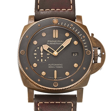 パネライ ルミノール サブマーシブル ブロンゾ PAM00968 ブラウン メンズ 時計 【中古】【wristwatch】