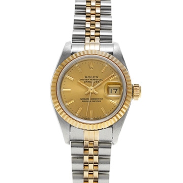 ロレックス デイトジャスト 69173 シャンパン レディース 時計 【中古】【wristwatch】