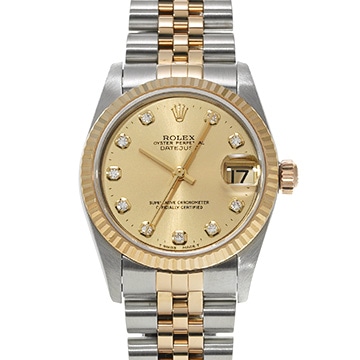 ロレックス デイトジャスト 78273G シャンパン/ダイヤモンド ユニセックス 時計 【中古】【wristwatch】