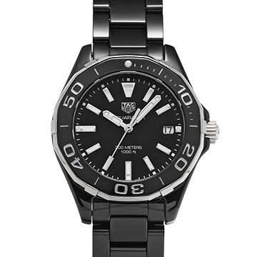 タグ ホイヤー アクアレーサー クォーツ WAY1390.BH0716 ブラック ユニセックス 時計 【中古】【wristwatch】