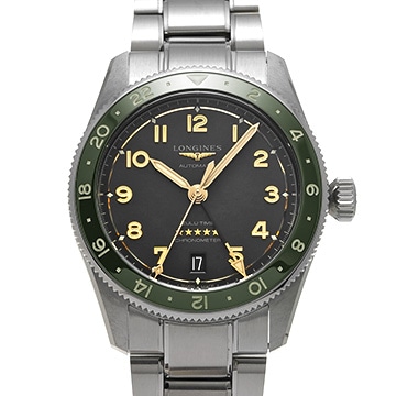 ロンジン スピリット ズールータイム L3.802.4.63.6 アンスラサイト メンズ 時計 【中古】【wristwatch】