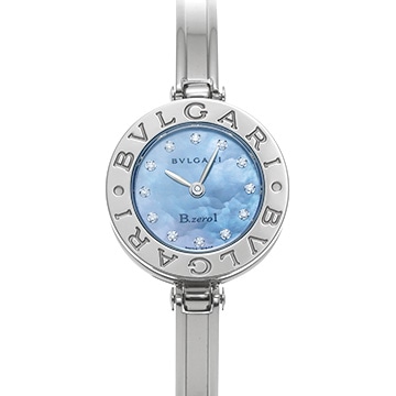 ブルガリ ビーゼロワン BZ22S ブルーシェル/ダイヤモンド レディース 時計 【中古】【wristwatch】