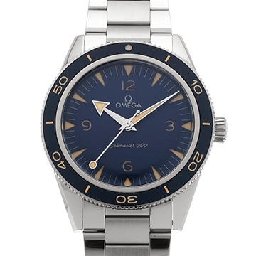 オメガ シーマスター 300 コーアクシャル マスタークロノメーター 234.30.41.21.03.001 ブルー メンズ 時計 【中古】【wristwatch】