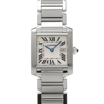 カルティエ タンク フランセーズ MM W51011Q3 シルバー ユニセックス 時計 【中古】【wristwatch】