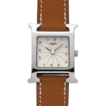 エルメス Hウォッチ HH1.210.260/UGO アイボリー レディース 時計 【中古】【wristwatch】