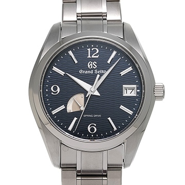 グランドセイコー スプリングドライブ SBGA389 ネイビー メンズ 時計 【中古】【wristwatch】