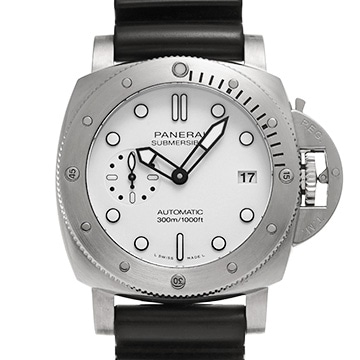 パネライ サブマーシブル ビアンコ PAM01223 ホワイト メンズ 時計 【中古】【wristwatch】