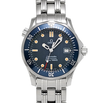オメガ シーマスター プロフェッショナル 300 ミッドサイズ 2561.80 ブルー ユニセックス 時計 【中古】【wristwatch】