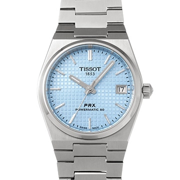 ティソ PRX パワーマティック 80 T137.207.11.351.00 アイスブルー メンズ 時計 【中古】【wristwatch】
