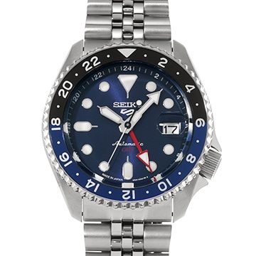 セイコー 5スポーツ SKX スポーツスタイル GMT SBSC003 ブルー メンズ 時計 【中古】【wristwatch】