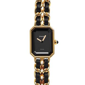 シャネル プルミエール M H0001 ブラック レディース 時計 【中古】【wristwatch】