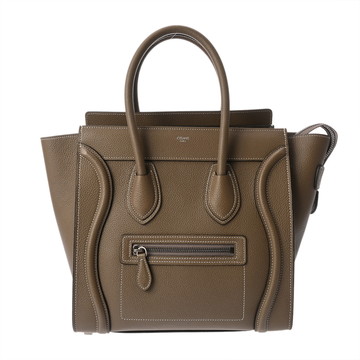 セリーヌ ラゲージ マイクロ スリ 189793DRU.09SO ドラムドカーフ レディース バッグ 【中古】【bag】