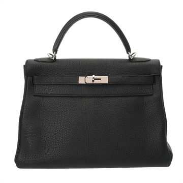エルメス ケリー 32 内縫い  ブラック トゴ レディース バッグ 【中古】【bag】