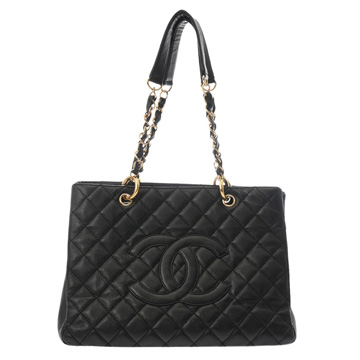 シャネル マトラッセ GST ブラック A50995 キャビアスキン レディース バッグ 【中古】【bag】