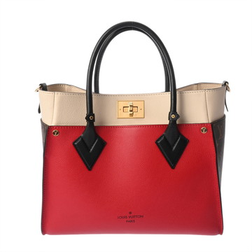 ルイ ヴィトン モノグラム オンマイサイド MM 2WAY  ルージュラビット M53824 モノグラムキャンバス/カーフレザー レディース バッグ 【中古】【bag】