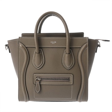 セリーヌ ラゲージ ナノ 2WAY スリ 189243DRU.09SO ドラムドカーフ レディース バッグ 【中古】【bag】