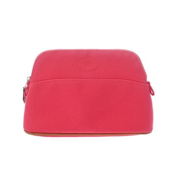 エルメス ボリード ポーチ ミニ ピンク キャンバス ユニセックス 【中古】【bag】