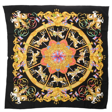 エルメス カレ90 LUNA PARK マルチカラー シルク100％ レディース 【中古】【other】