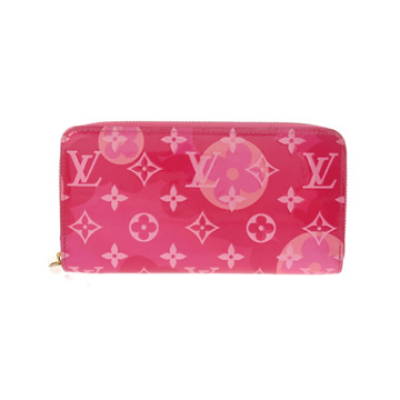 ルイ ヴィトン モノグラムヴェルニ ジッピーウォレット 2021年バレンタイン限定 フューシャピンク M90585 ヴェルニ メンズ 財布 【中古】【purse】