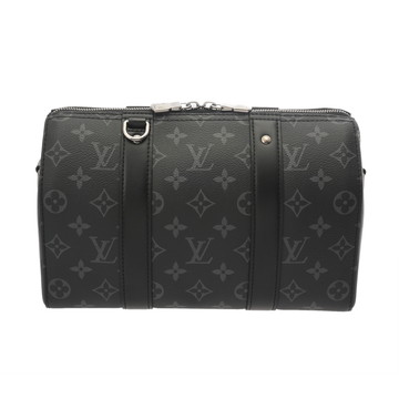 ルイ ヴィトン モノグラムエクリプス シティ キーポル ブラック/グレー M45936 モノグラム・エクリプス・キャンバス メンズ バッグ 【中古】【bag】