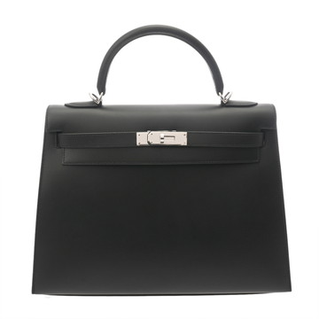 エルメス ケリー 32 外縫い 2WAY ブラック ヴォーシャモニー レディース バッグ 【中古】【bag】