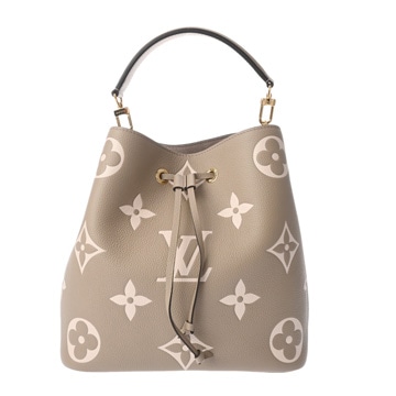 ルイ ヴィトン バイカラーモノグラムアンプラント ネオノエ MM トゥルトレール/クレーム M45555 レザー レディース バッグ 【中古】【bag】