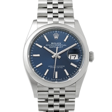 ロレックス デイトジャスト 36 126200 ブライトブルー メンズ 時計 【中古】【wristwatch】