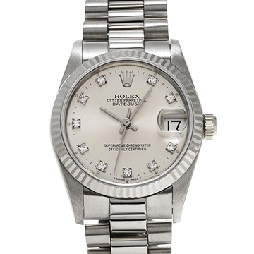 ロレックス デイトジャスト 68279G シルバー/ダイヤモンド ユニセックス 時計 【中古】【wristwatch】