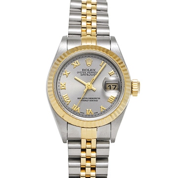 ロレックス デイトジャスト 79173 グレー レディース 時計 【中古】【wristwatch】