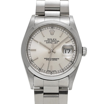 ロレックス デイトジャスト 16200 シルバー メンズ 時計 【中古】【wristwatch】