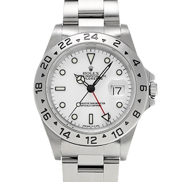 ロレックス エクスプローラーII 16570 ホワイト メンズ 時計 【中古】【wristwatch】