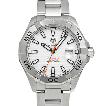 タグ ホイヤー アクアレーサー キャリバー5 WAY2013.BA0927 ホワイト メンズ 時計 【中古】【wristwatch】
